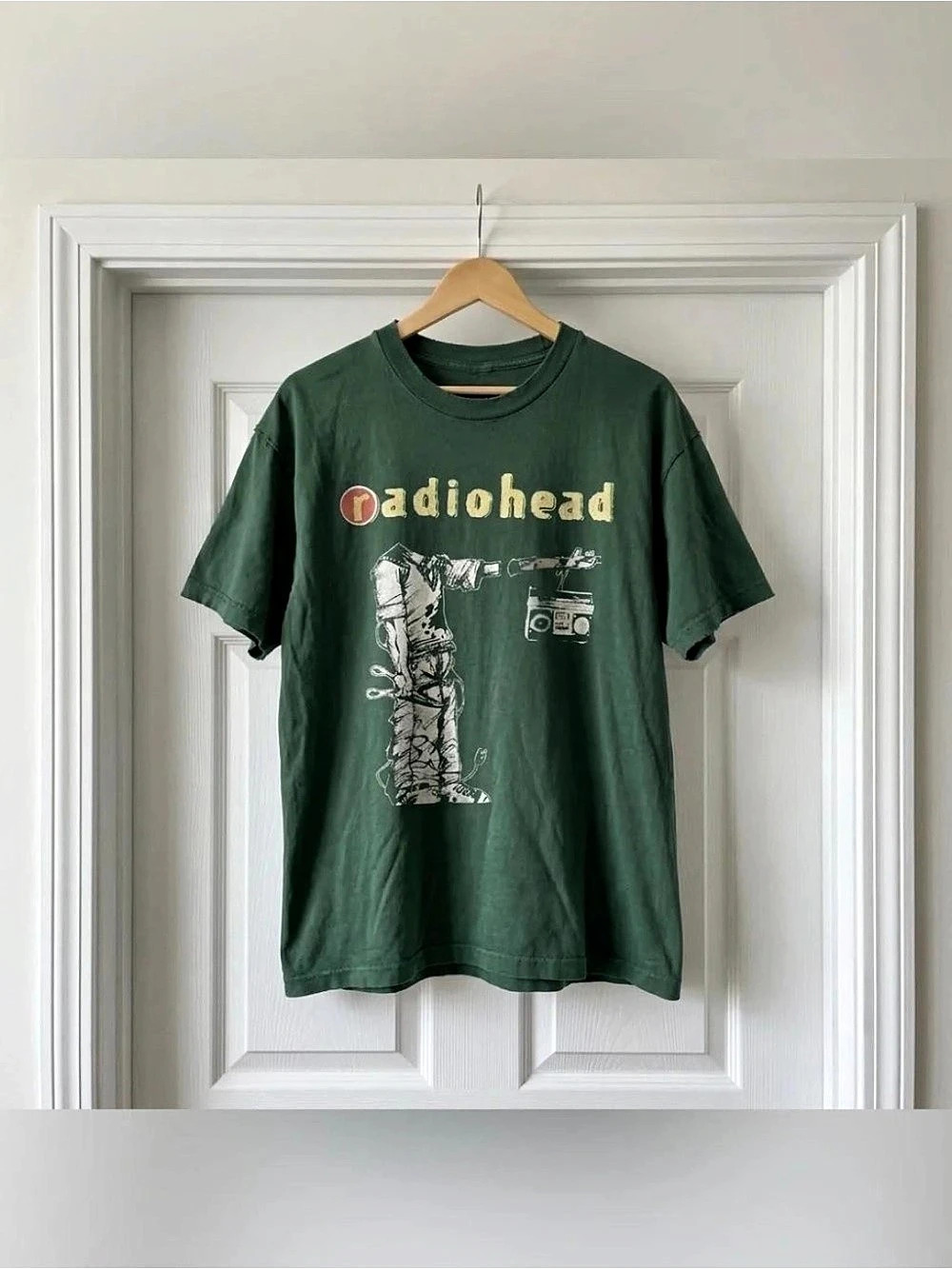 Radiohead Graphic T-Shirt Forest Green Unisex